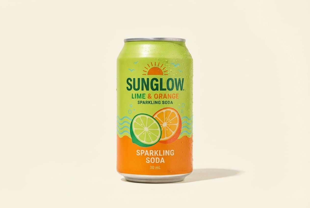 lime orange drink ad