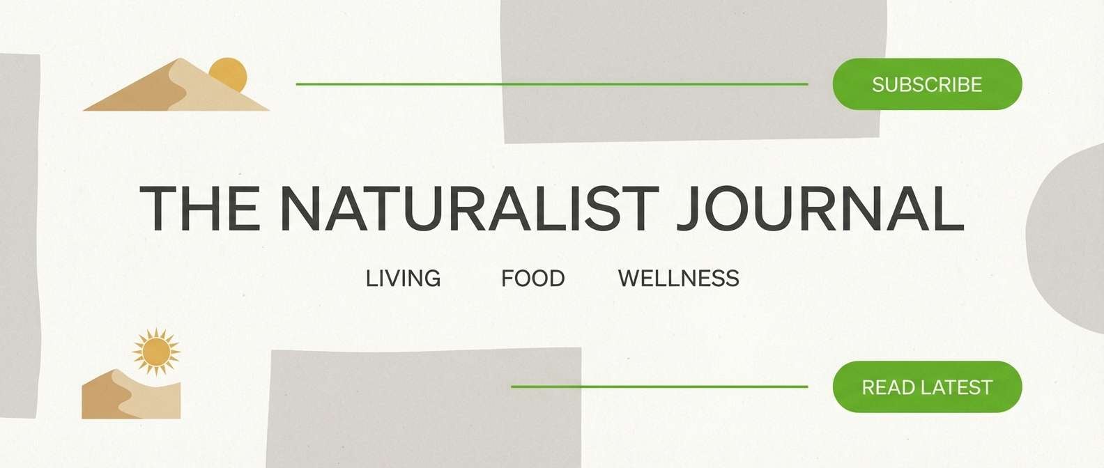 green wellness blog header
