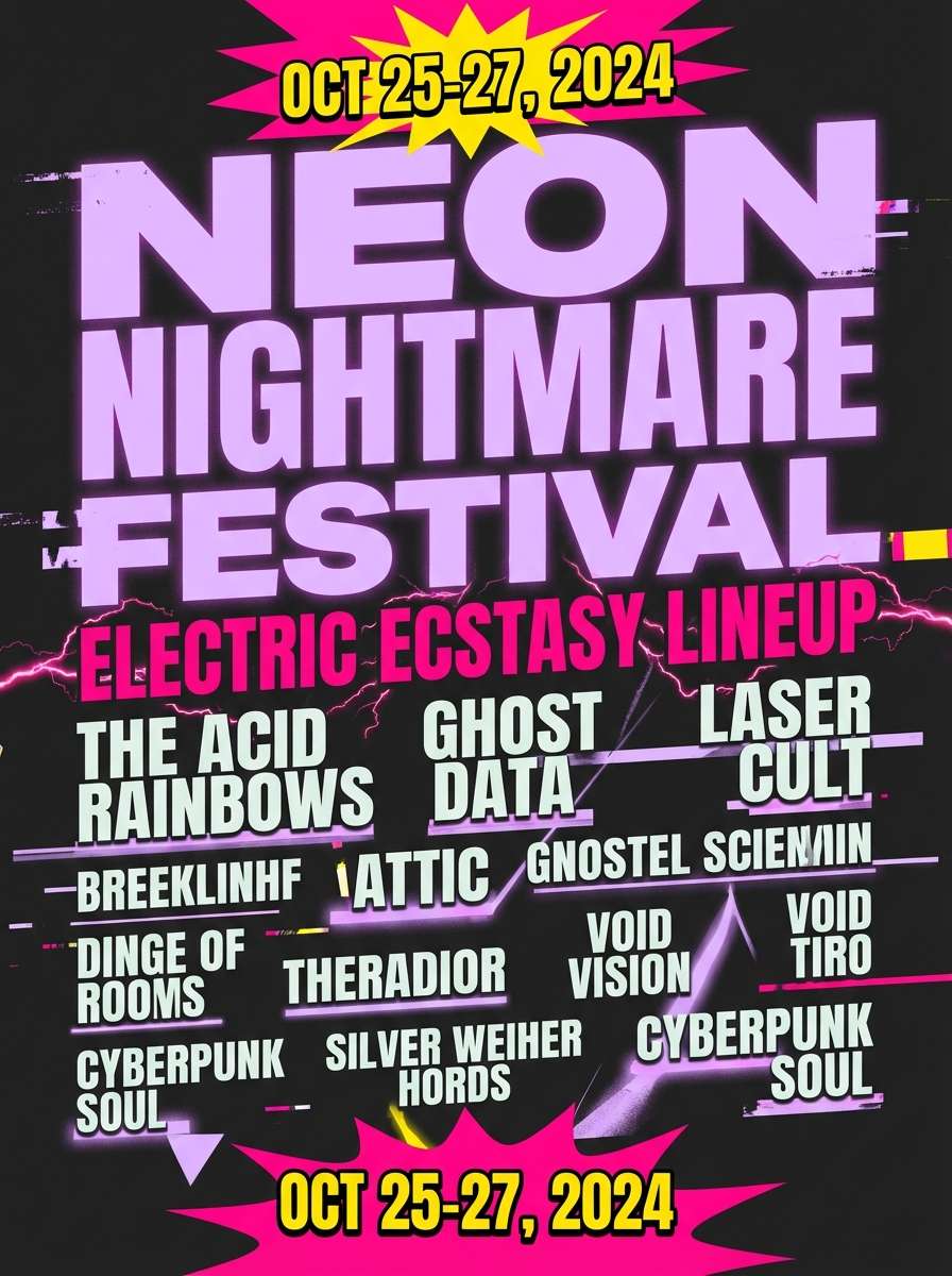 night festival poster design