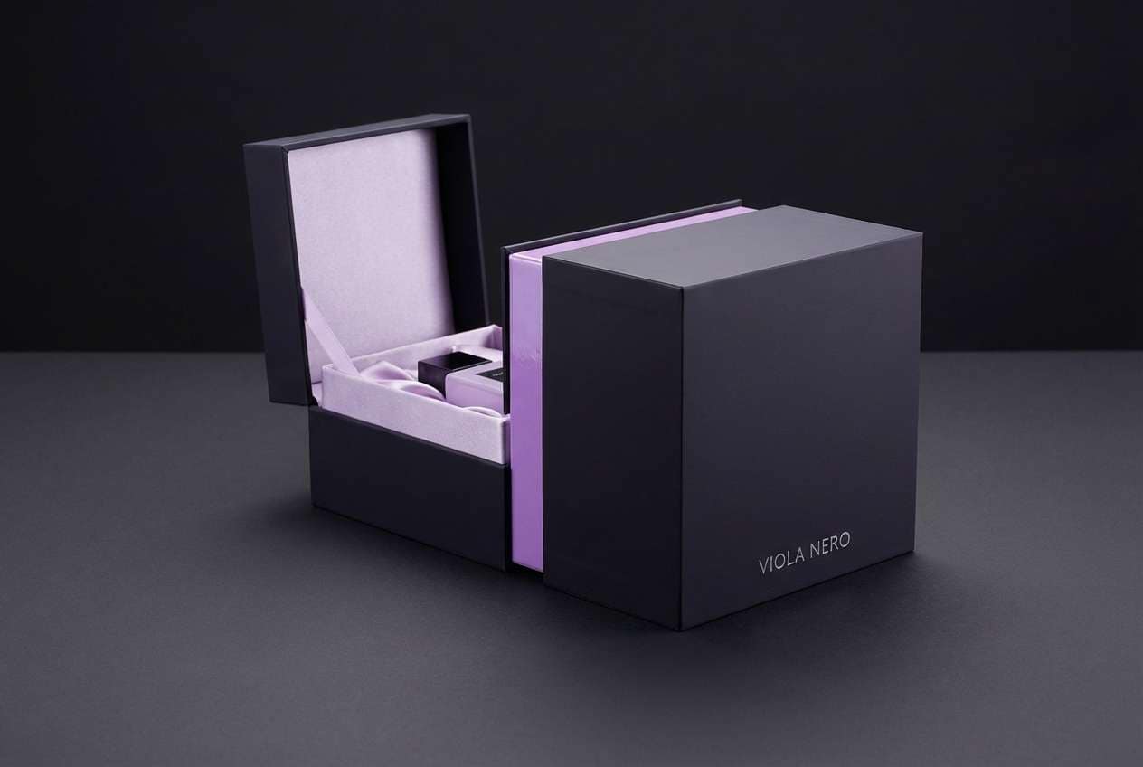 luxury lilac fragrance packaging