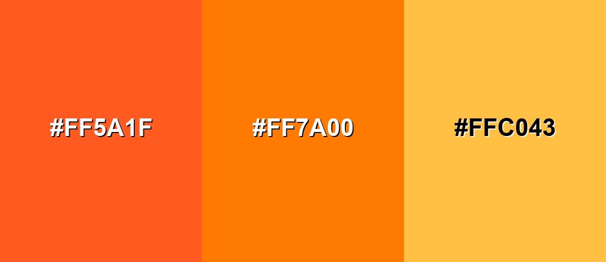 analogous color for bright-orange