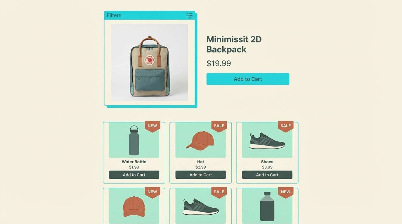 artisan product page