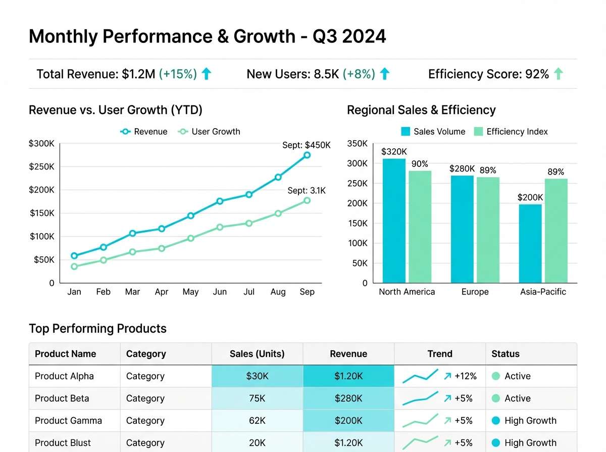 analytics report page
