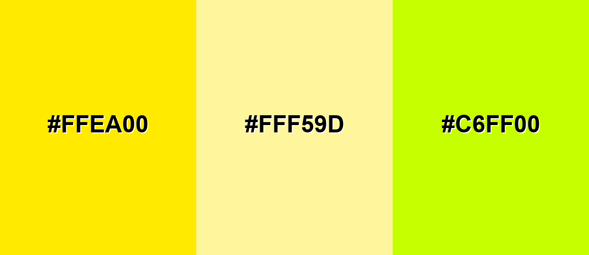 analogous color for bright-yellow