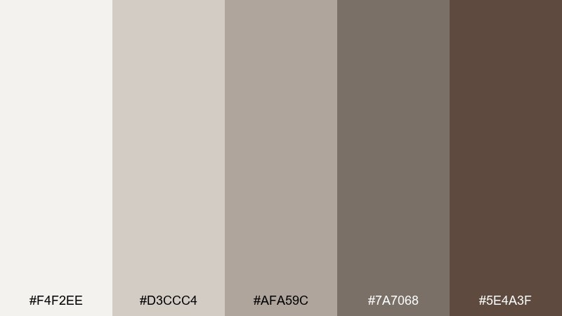 bronze mist e-commerce color palette with hex codes