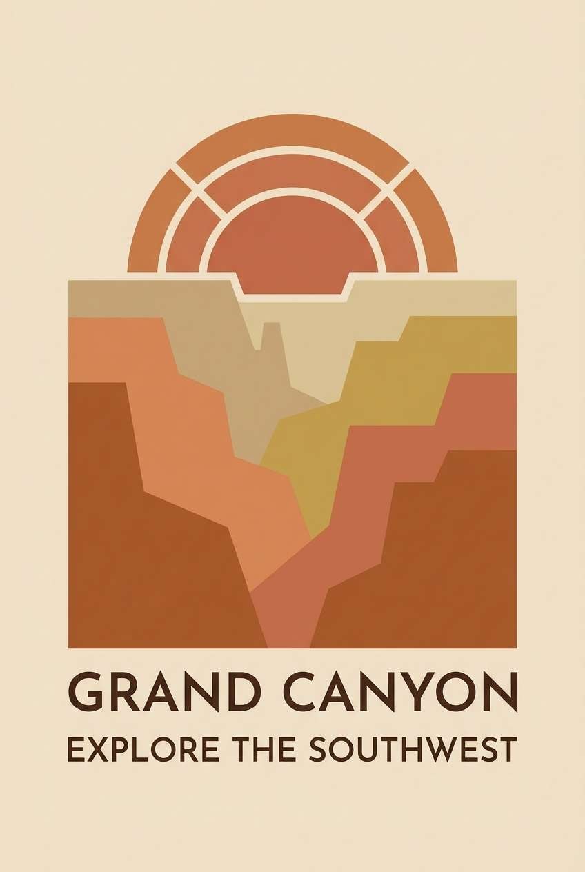 canyon sunrise poster