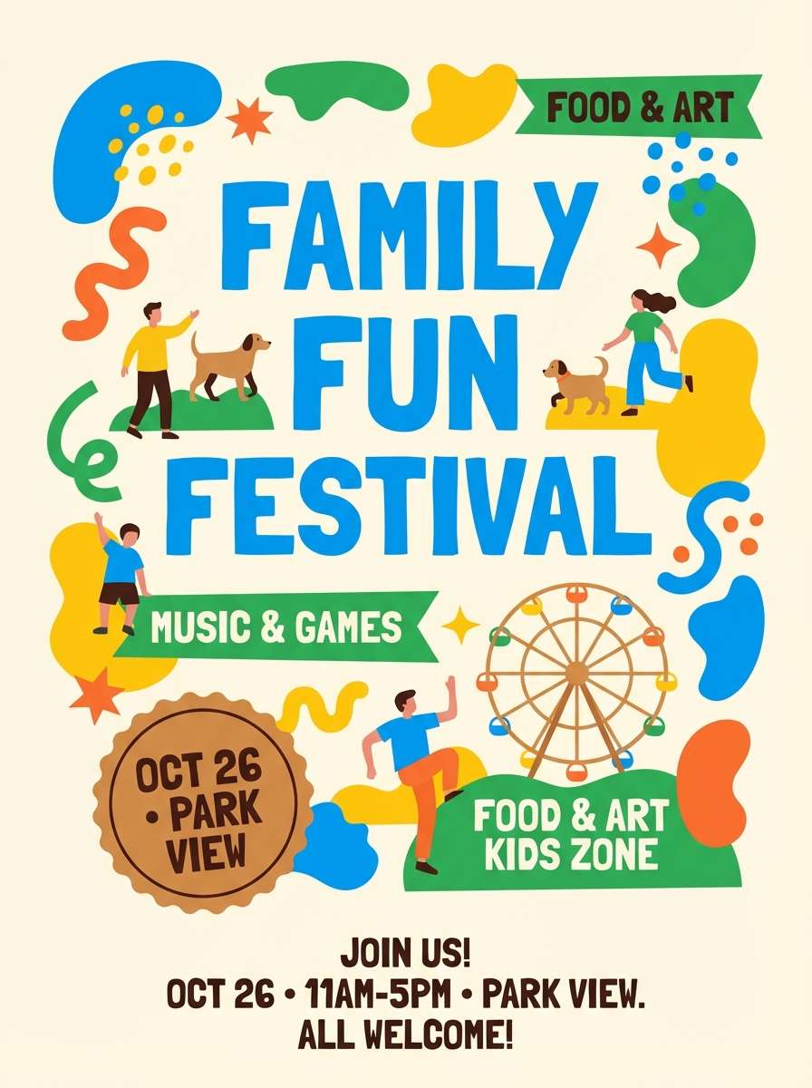 family festival poster