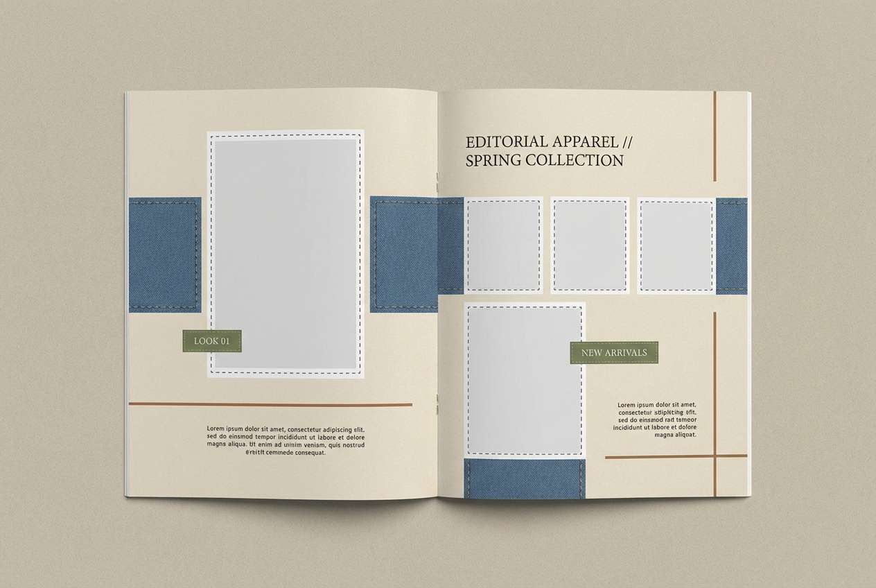 apparel lookbook spread