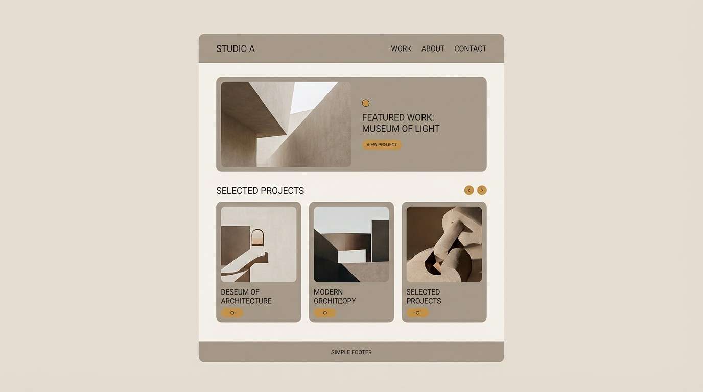 portfolio website mockup