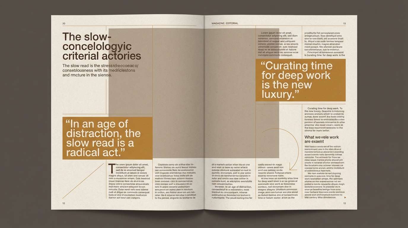 editorial spread layout