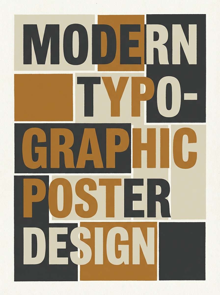 modern typography poster
