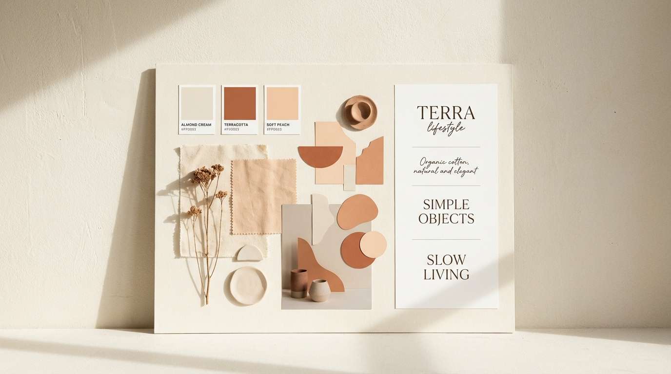 almond terracotta style board