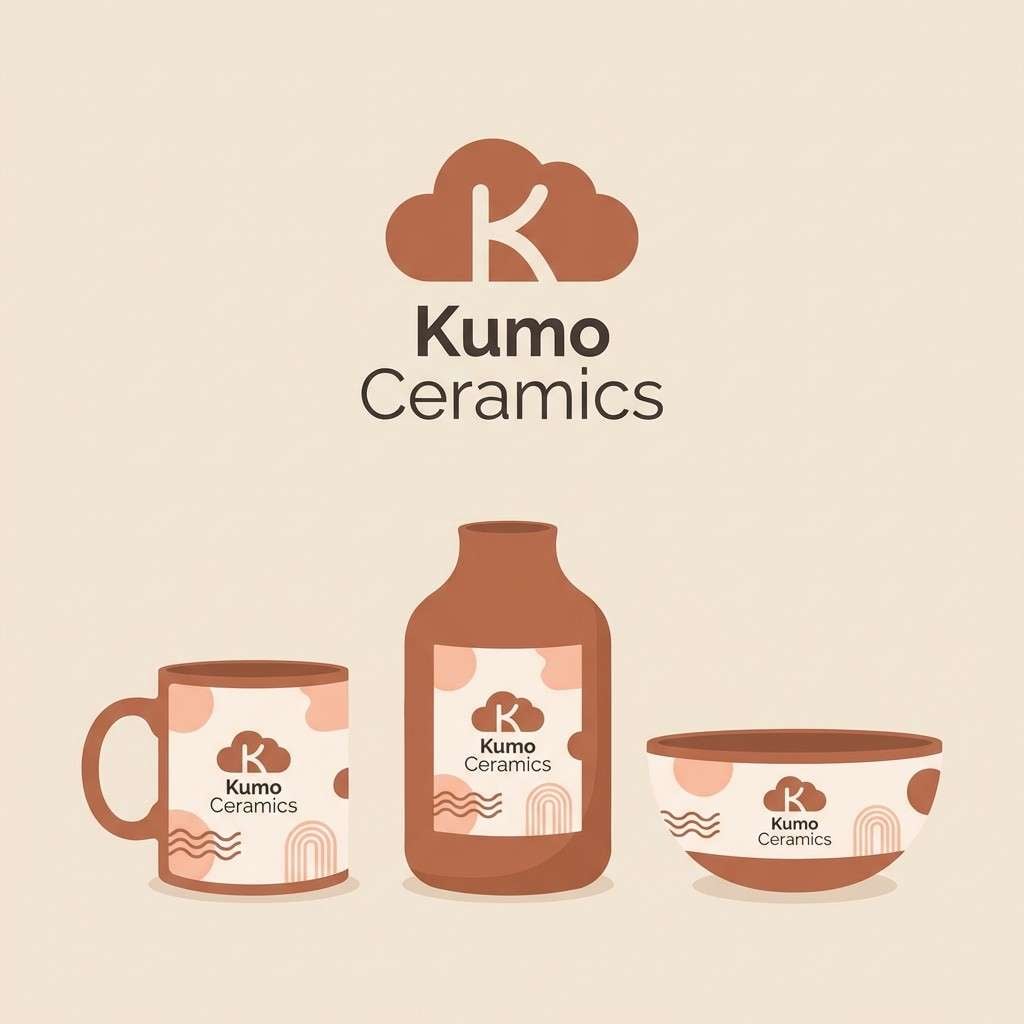 ceramics label mockup