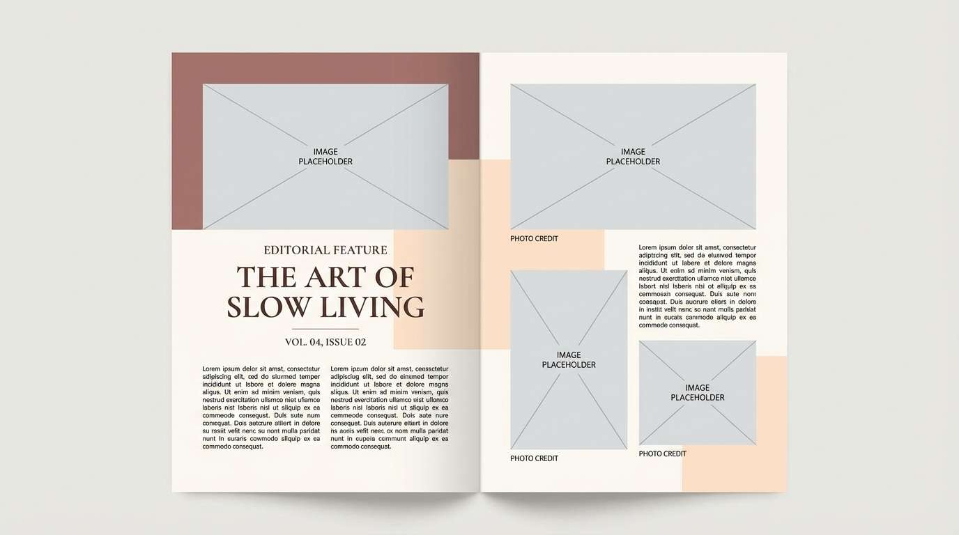 rosewood cream editorial spread