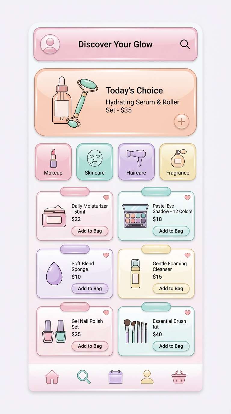 bubblegum chrome beauty ui