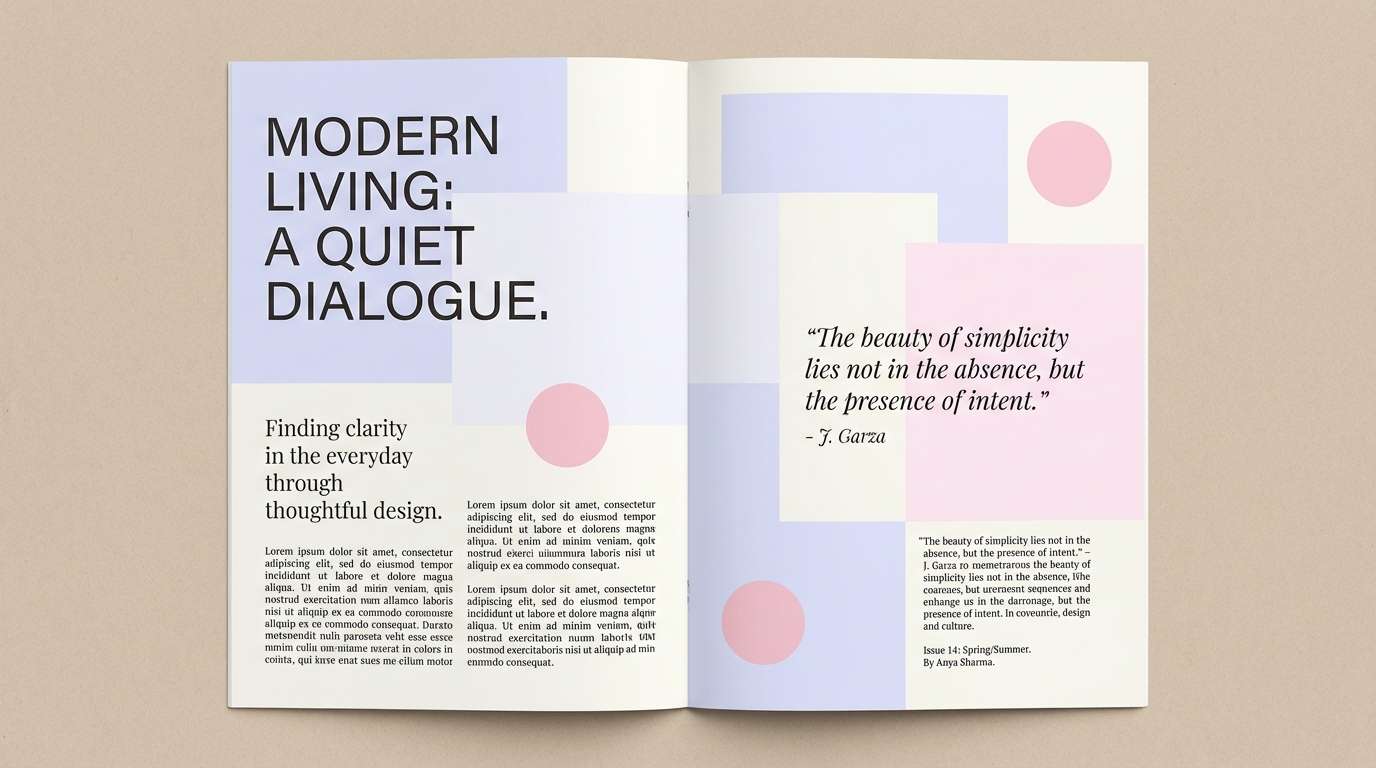 editorial magazine spread layout