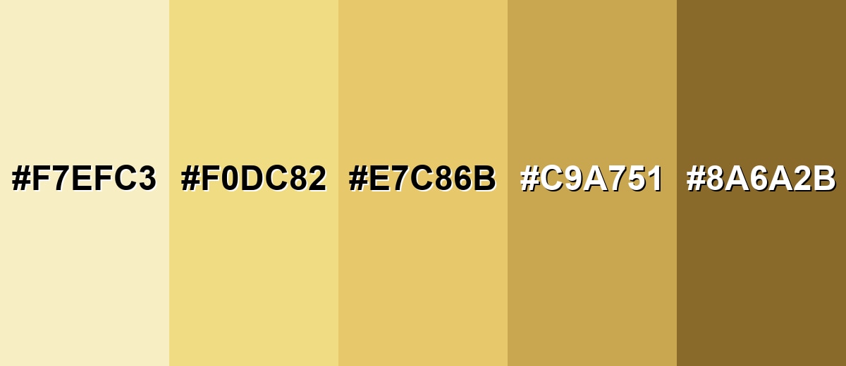 shades and variations of buff-color