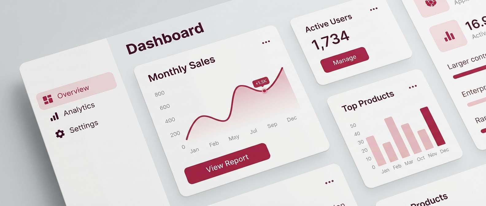 data dashboard ui