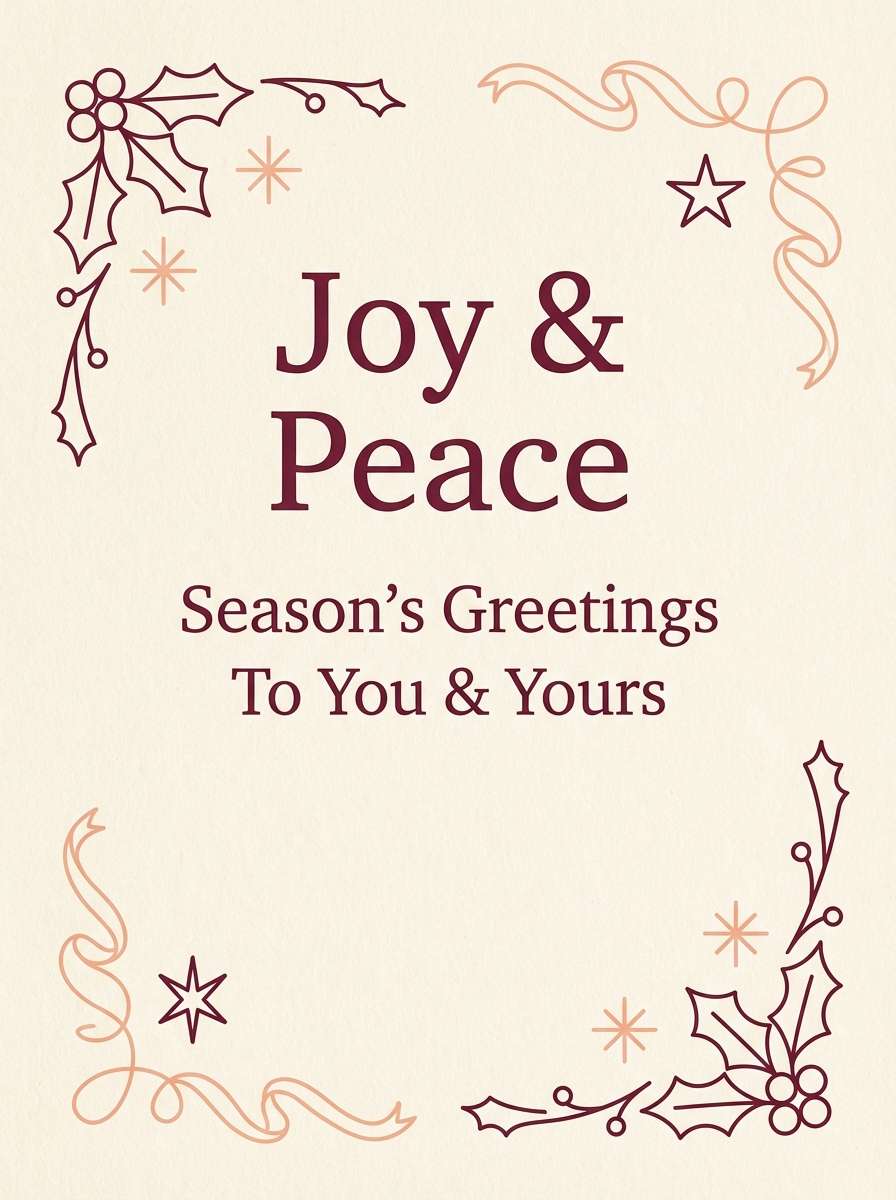 holiday greeting card