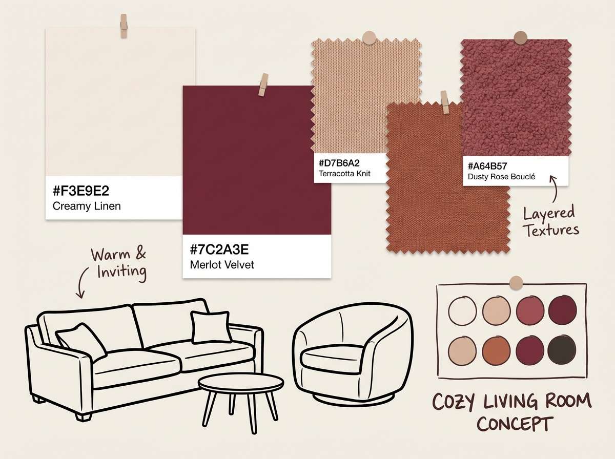 living room concept board