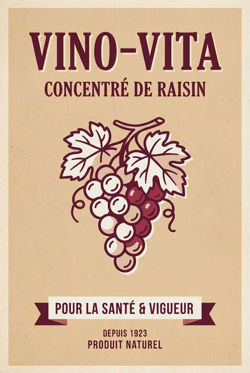 retro product poster