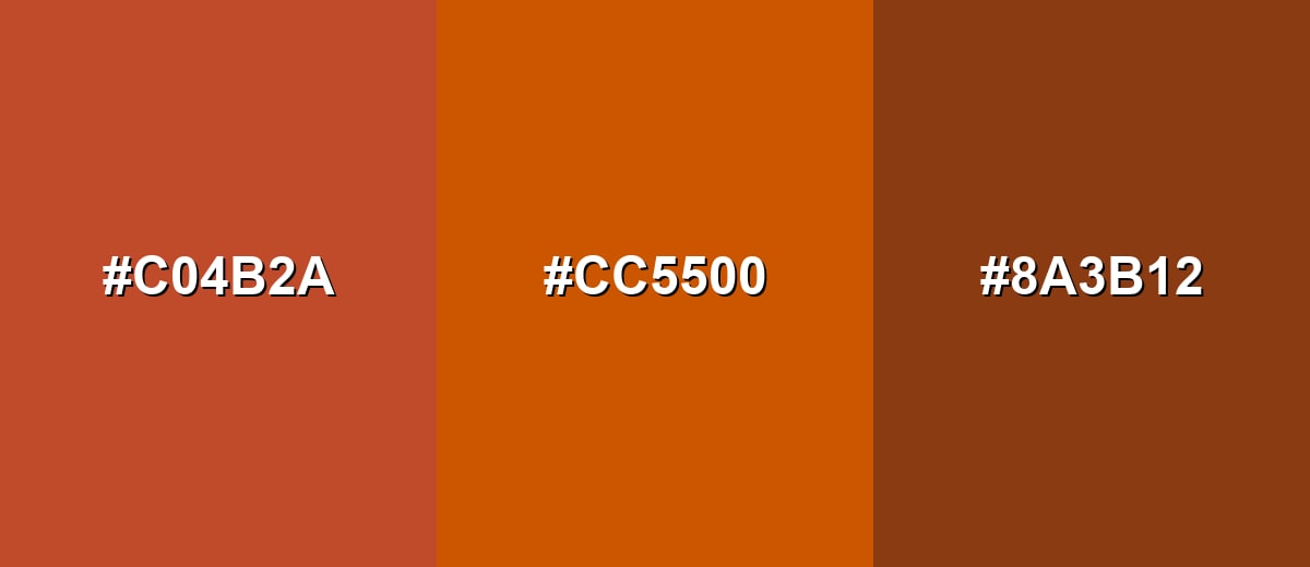 analogous color for burnt-orange-color