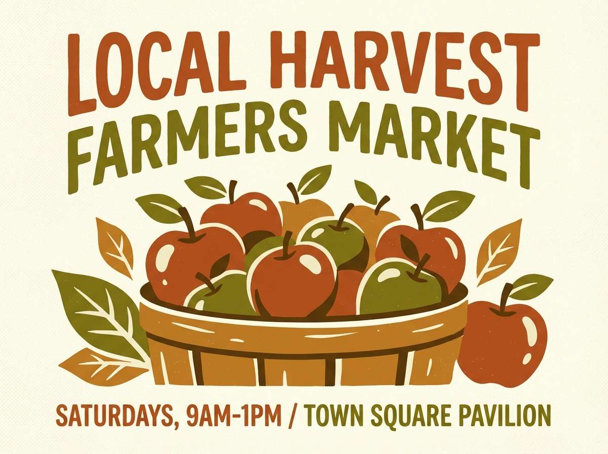 farmers market poster design