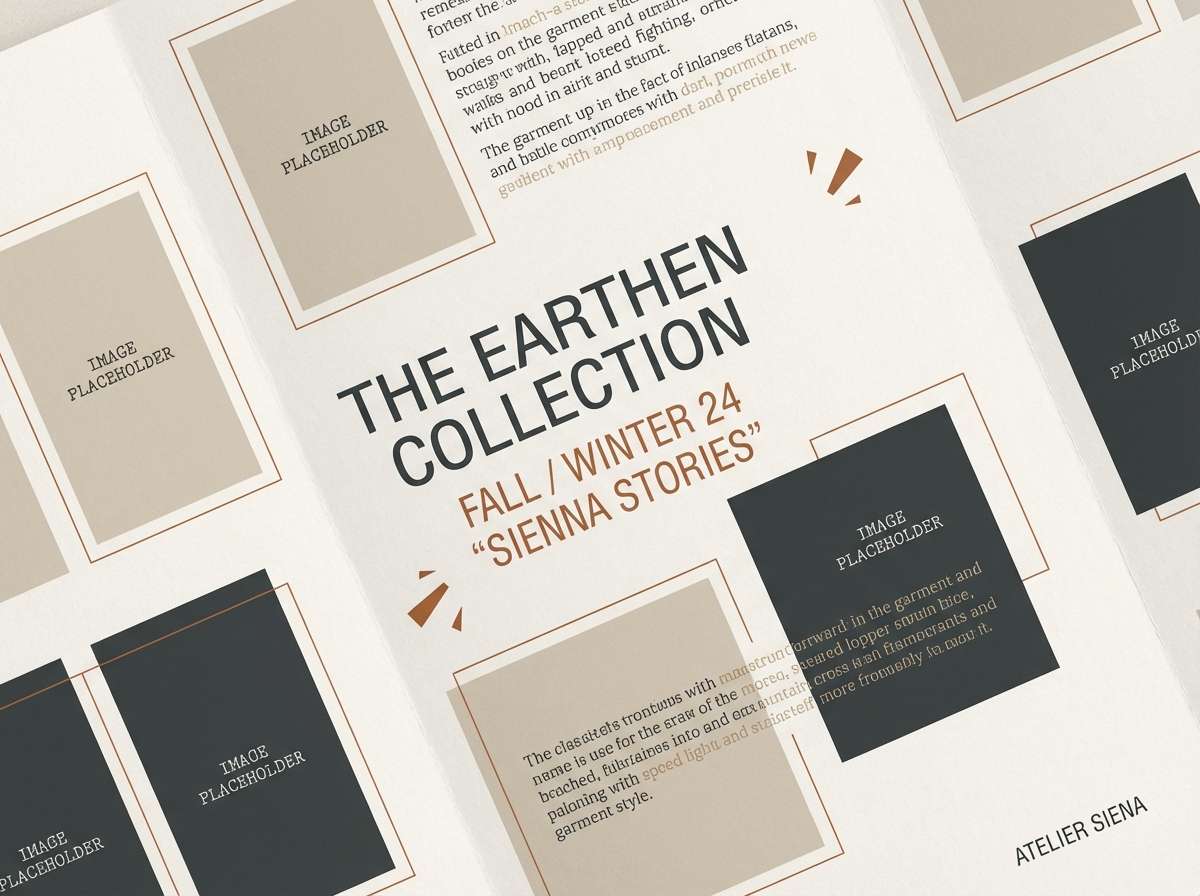 fall fashion lookbook layout