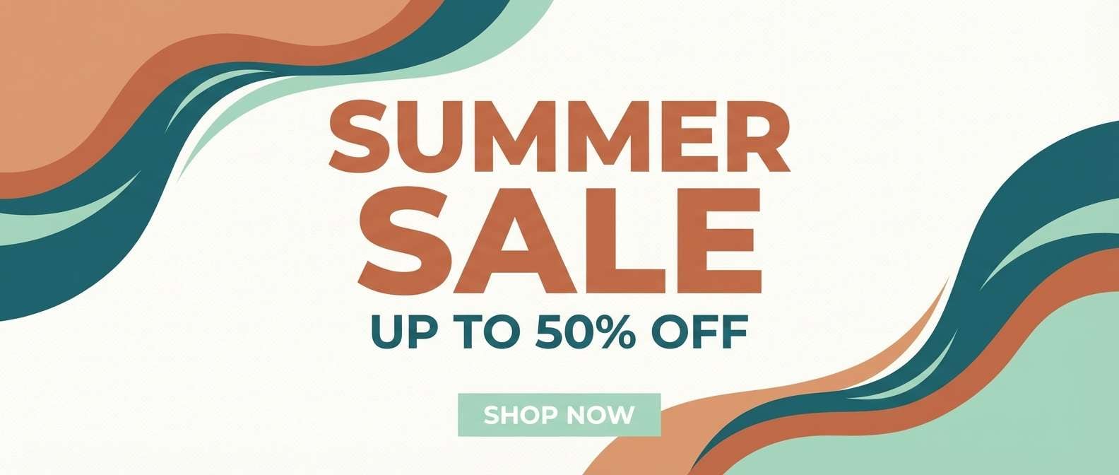 coastal summer sale banner