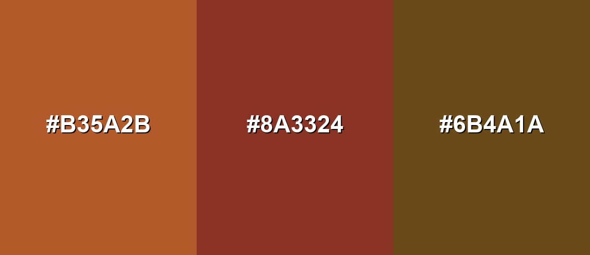 analogous color for burnt-umber