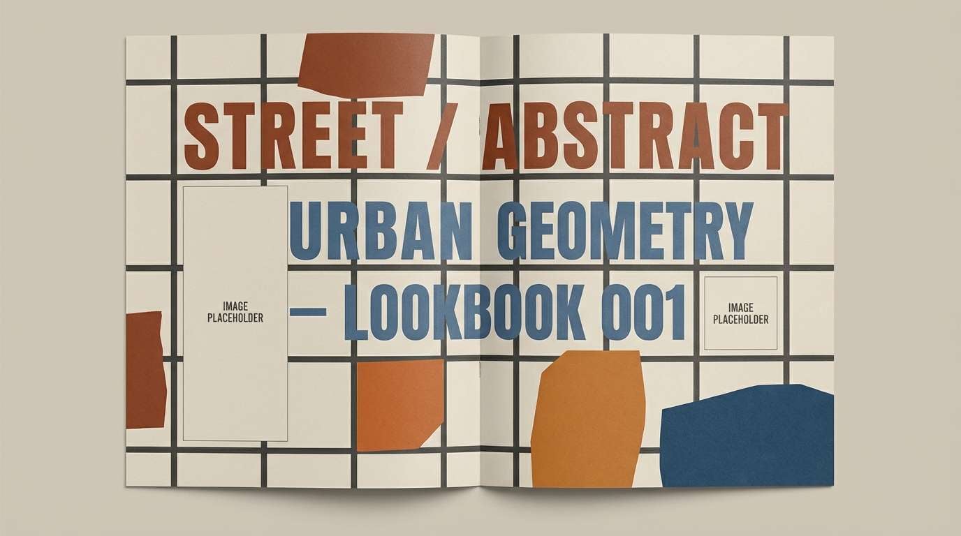 streetwear editorial spread layout