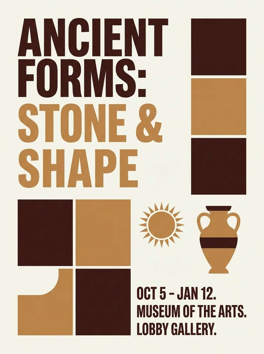 museum exhibition poster