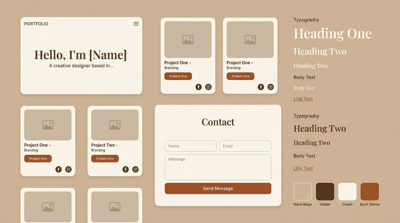 portfolio ui kit layout