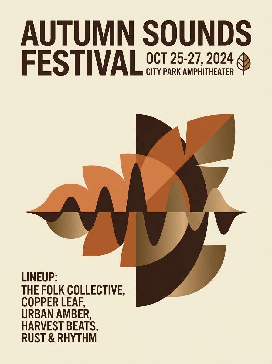 fall festival poster design
