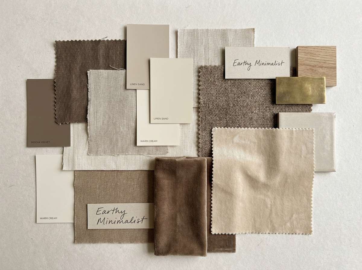 cozy interior mood board