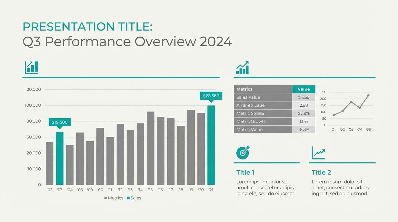 teal gray presentation slides