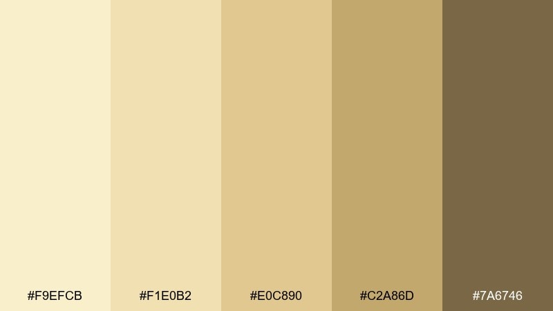 butter paper straw color palette with hex codes