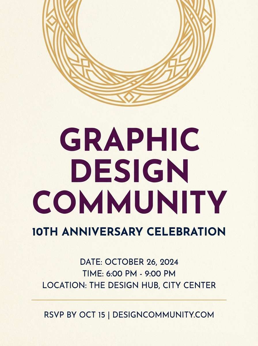 anniversary flyer design