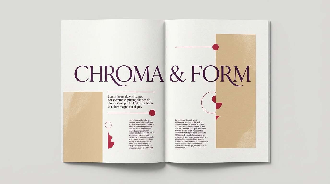 magazine spread layout