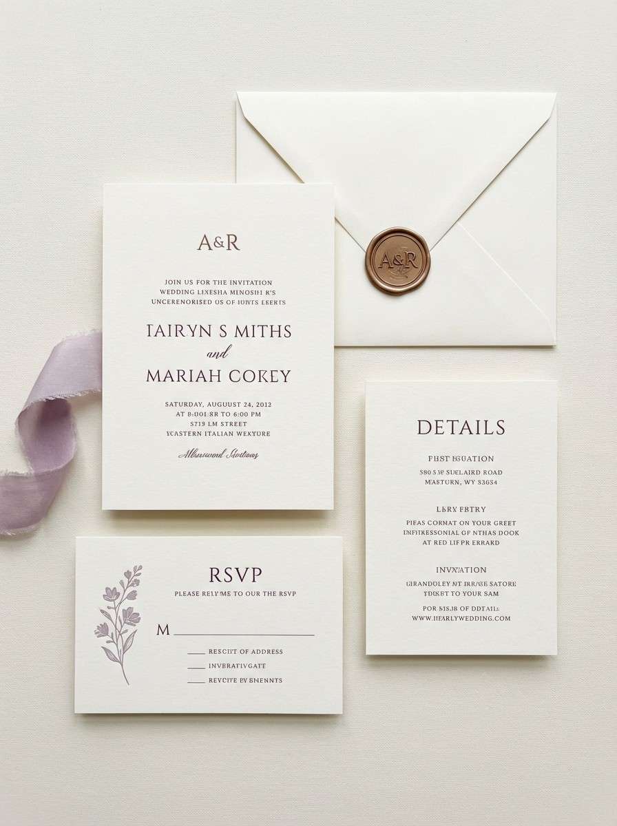 wedding invitation suite