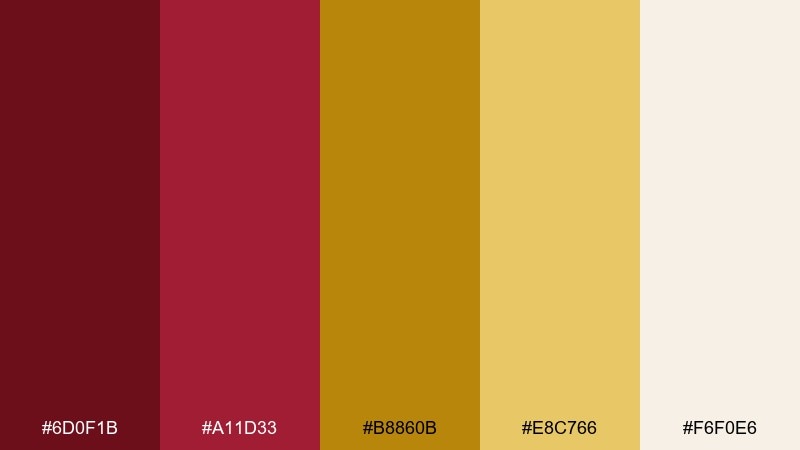 cabernet candlelight color palette with hex codes