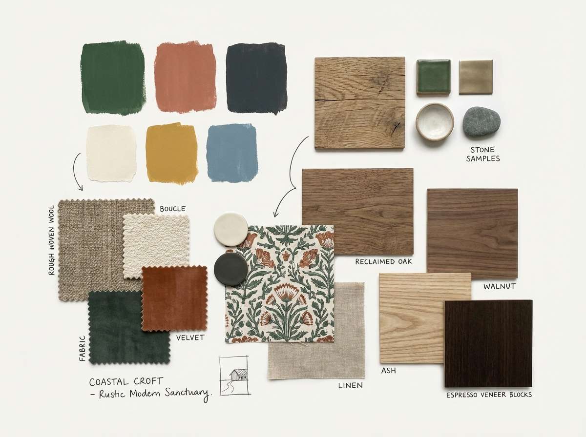 cabin interior mood board