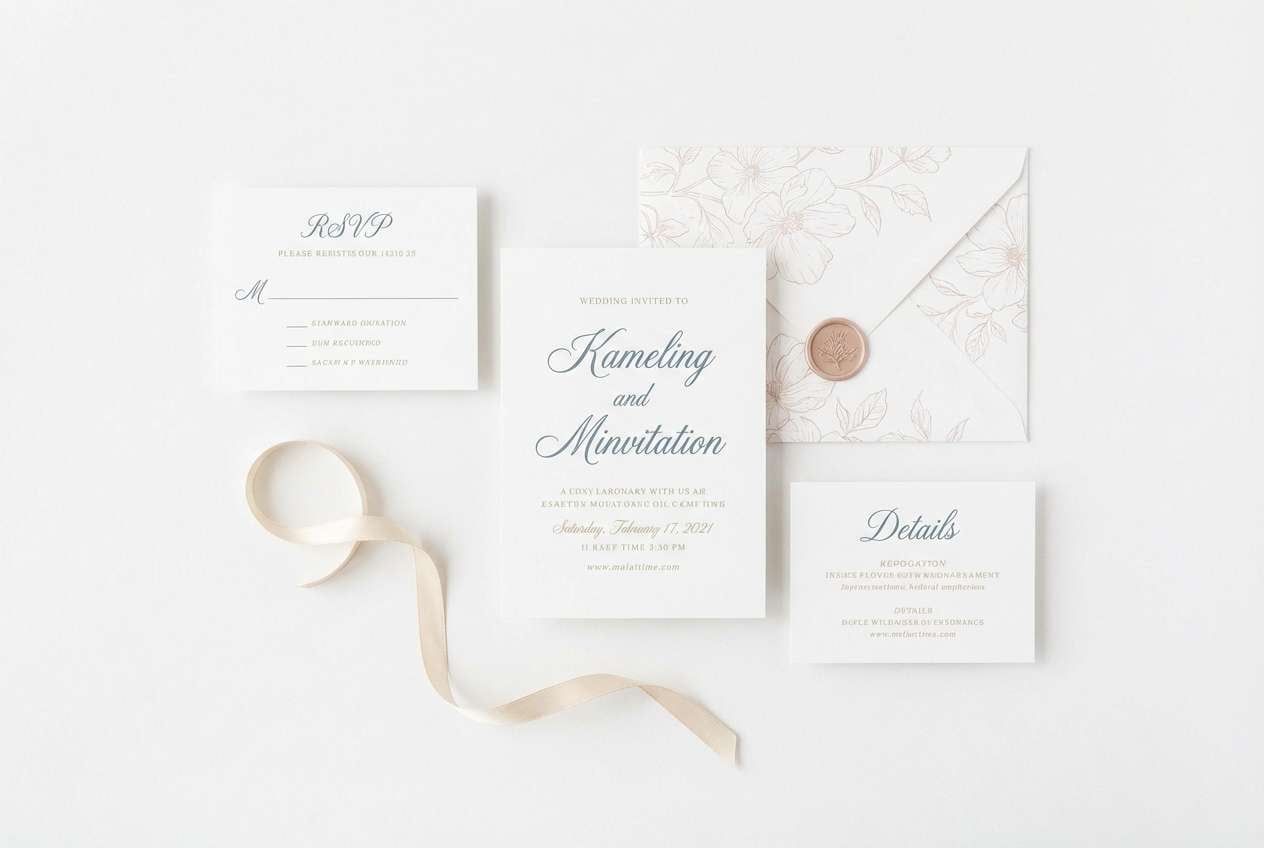 coastal wedding invite