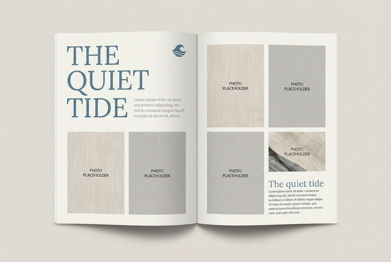 coastal editorial layout