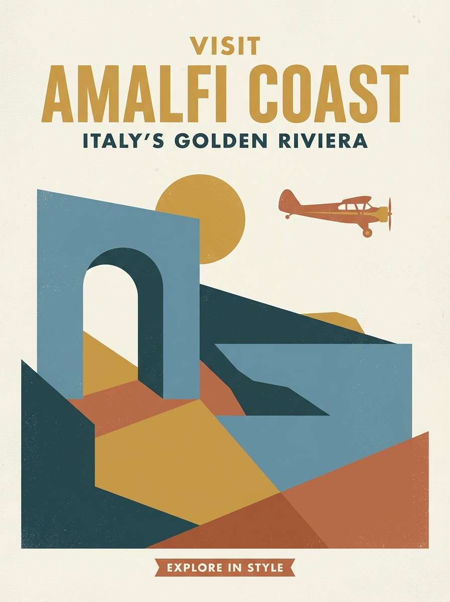 warm travel poster