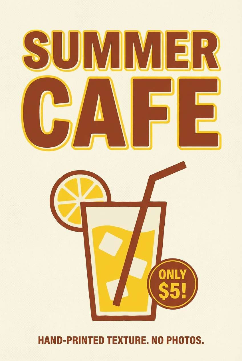 cafe promo poster