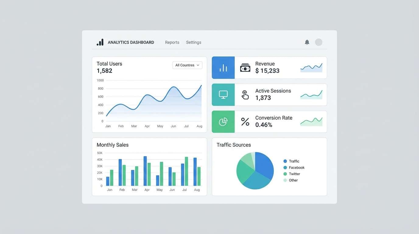 analytics dashboard ui