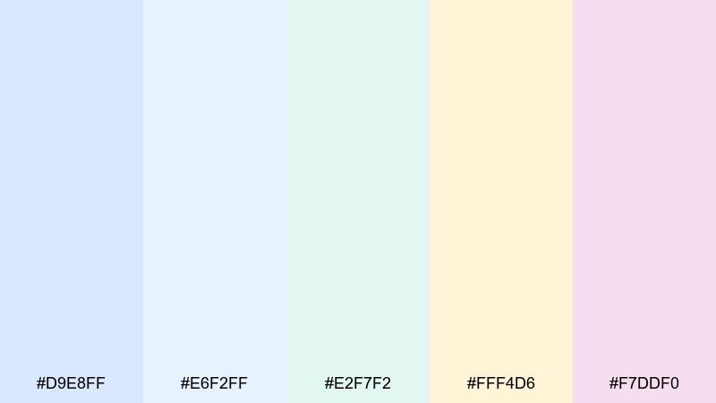 calm dashboard pastel color palette with hex codes