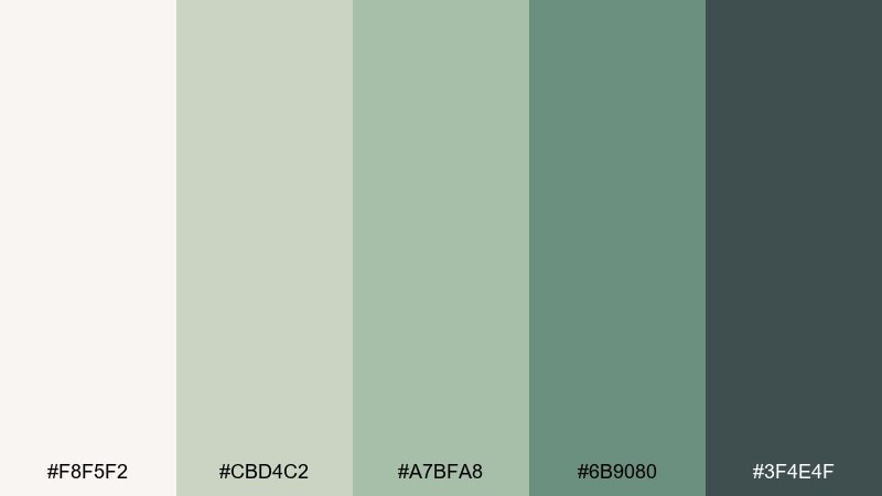 canal morning travel color palette with hex codes