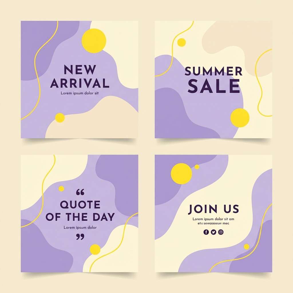 pastel yellow lavender templates